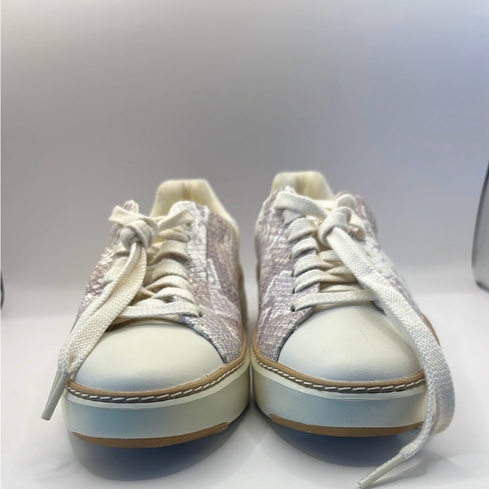 Cole Haan Cream and White Sneakers with Layered Sole